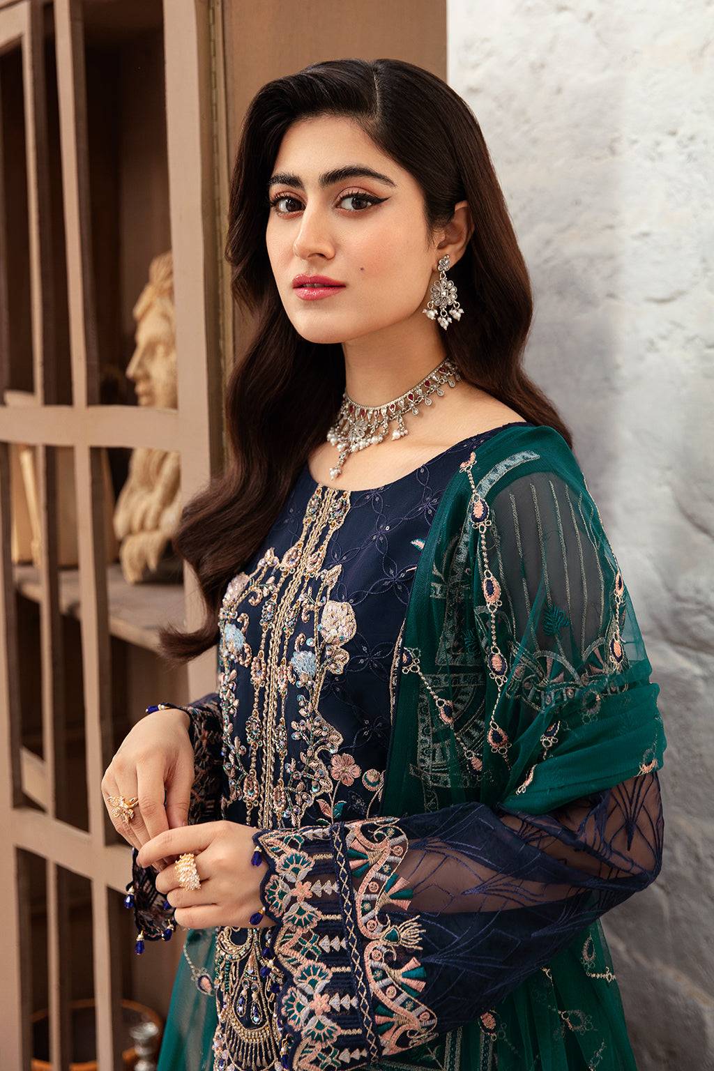 Ramsha | Minhal Organza Collection | M-1009 - Pakistani Designer Dress - by Ramsha | Type: Formal - 100% Original at Saira Sultan