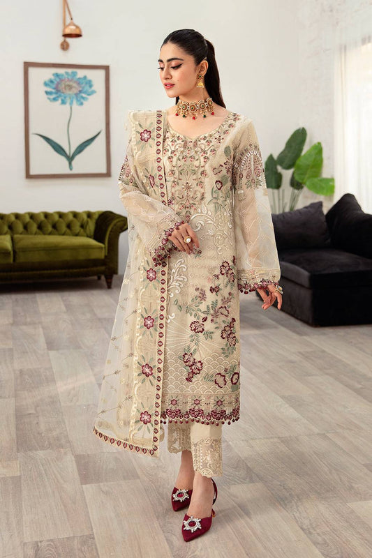 Ramsha | Minhal Organza Collection | M-1004 - Pakistani Designer Dress - by Ramsha | Type: Formal - 100% Original at Saira Sultan