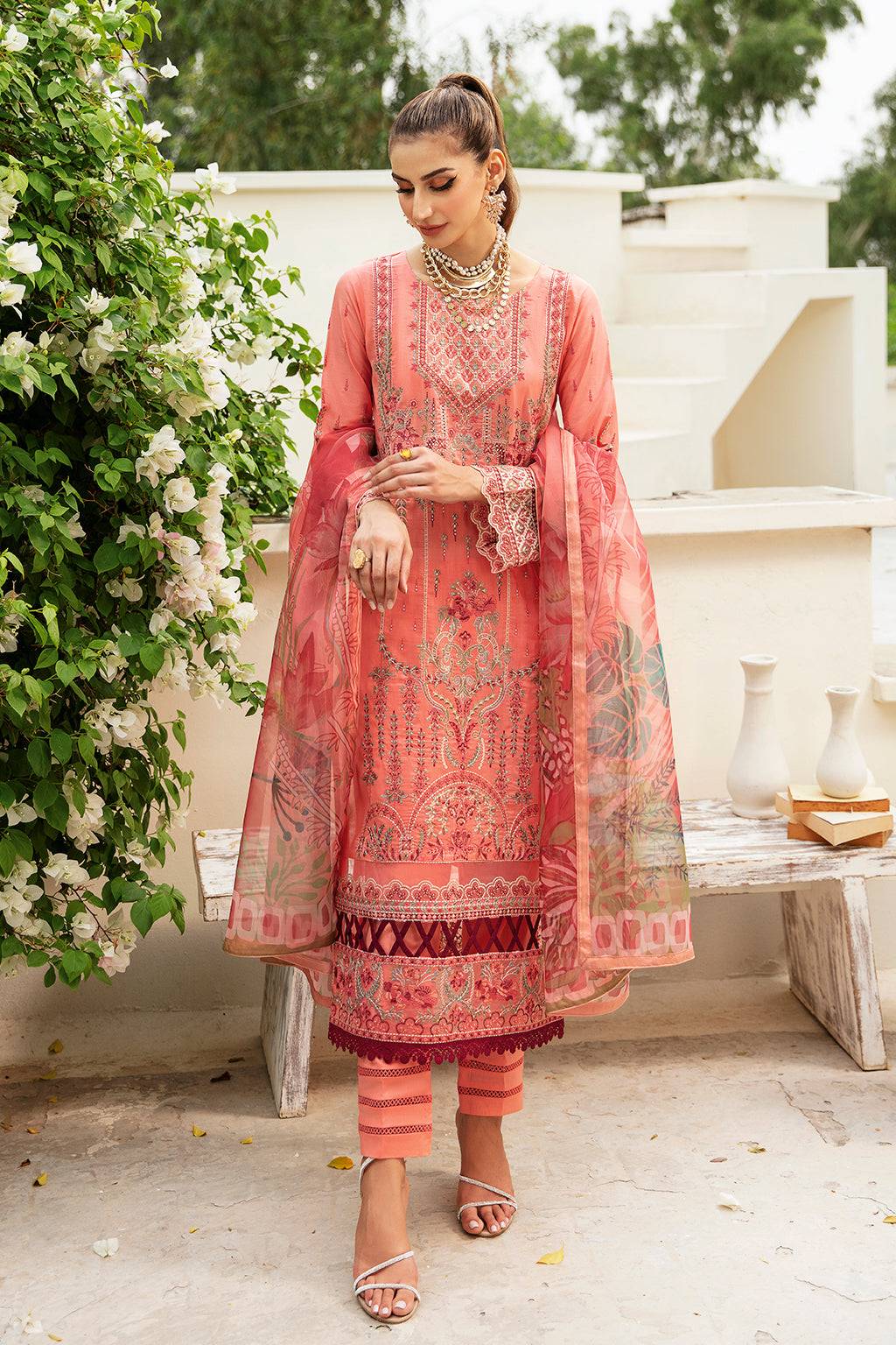 Ramsha | Luxury Lawn 24 | Y-807 - Pakistani Designer Dress - by Ramsha | Type: Casuals - 100% Original at Saira Sultan