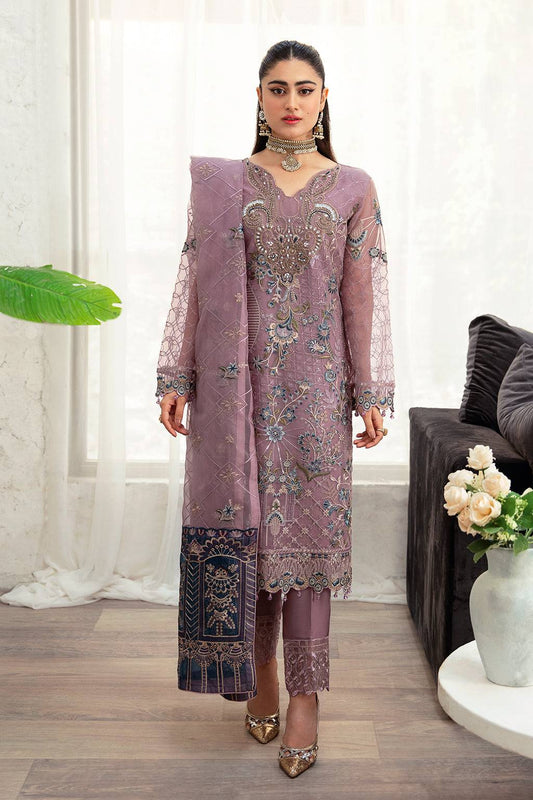 Ramsha | Minhal Organza Collection | M-1005 - Pakistani Designer Dress - by Ramsha | Type: Formal - 100% Original at Saira Sultan