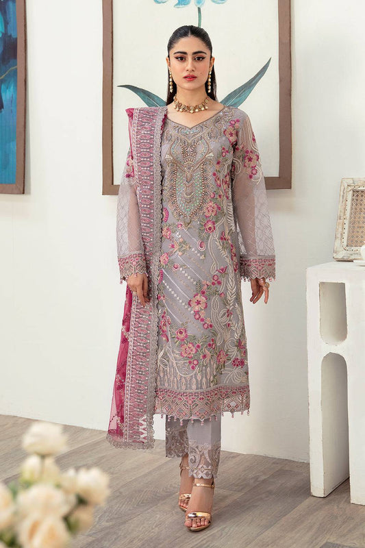 Ramsha | Minhal Organza Collection | M-1008 - Pakistani Designer Dress - by Ramsha | Type: Formal - 100% Original at Saira Sultan