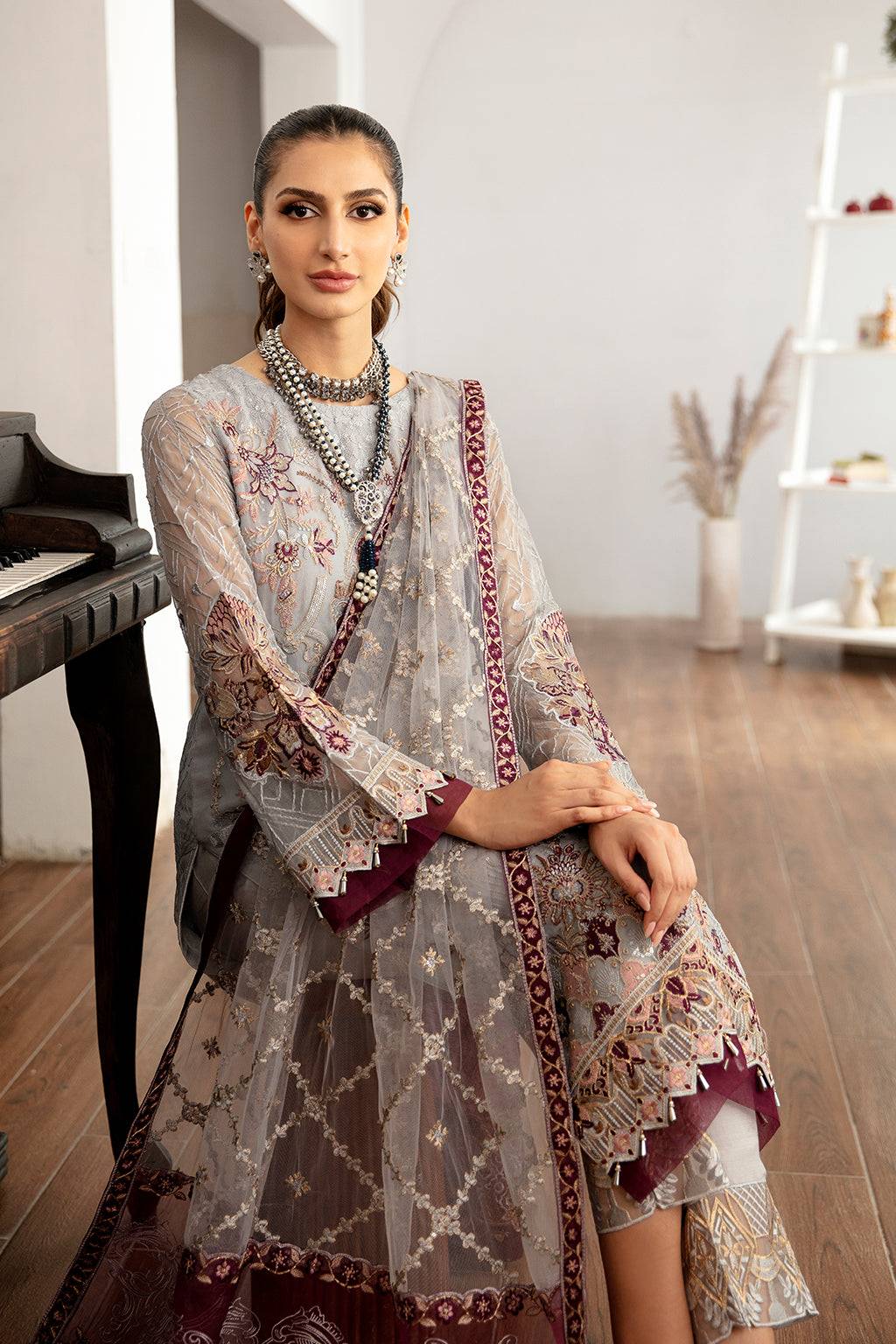 Ramsha | Rangoon Chiffon Collection 24 |D-1109 - Pakistani Designer Dress - by Ramsha | Type: Formal - 100% Original at Saira Sultan