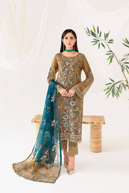 Ramsha | Rangoon Chiffon Collection 24 | D-1012 - Pakistani Designer Dress - by Ramsha | Type: Formal - 100% Original at Saira Sultan