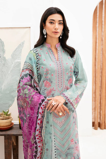 Ramsha | Mashaal Luxury Lawn | L-1110 - Pakistani Designer Dress - by Ramsha | Type: Luxury - 100% Original at Saira Sultan