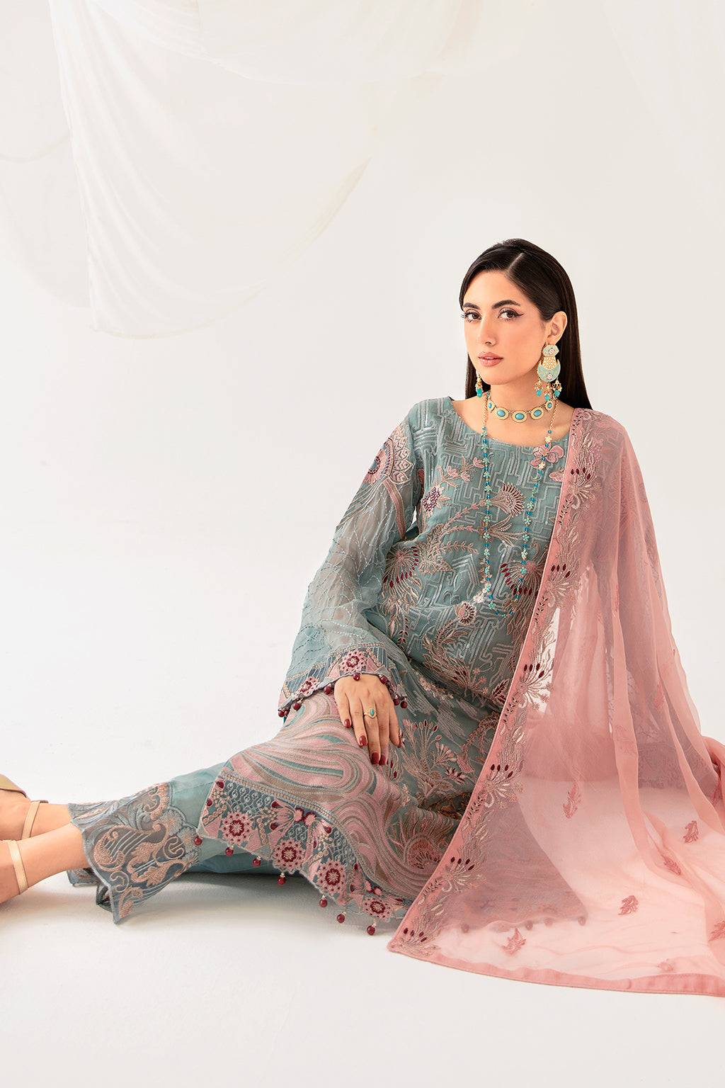 Ramsha | Rangoon Chiffon Collection 24 | D-1010 - Pakistani Designer Dress - by Ramsha | Type: Formal - 100% Original at Saira Sultan