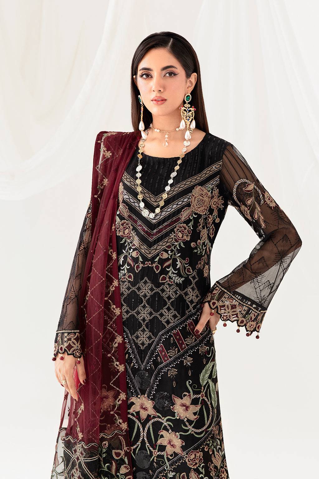 Ramsha | Rangoon Chiffon Collection 24 | D-1008 - Pakistani Designer Dress - by Ramsha | Type: Formal - 100% Original at Saira Sultan