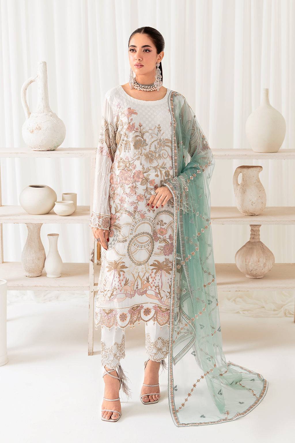 Ramsha | Rangoon Chiffon Collection 24 | D-1005 - Pakistani Designer Dress - by Ramsha | Type: Formal - 100% Original at Saira Sultan