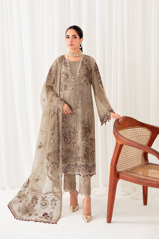 Ramsha | Rangoon Chiffon Collection 24 | D-1009 - Pakistani Designer Dress - by Ramsha | Type: Formal - 100% Original at Saira Sultan