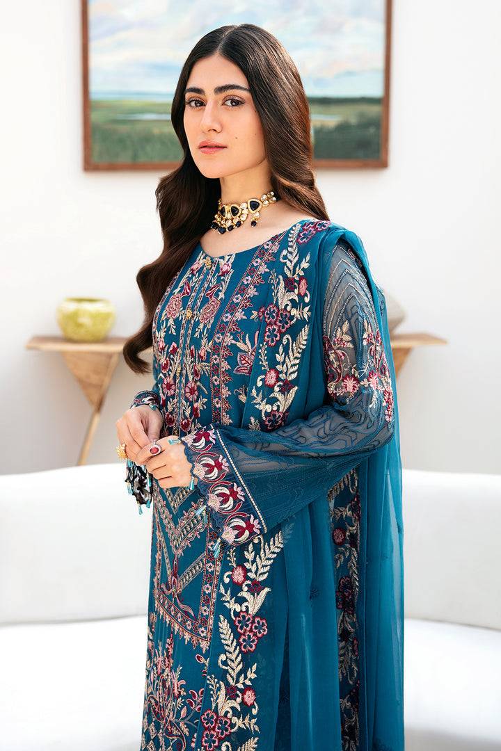 Ramsha | Chevron Chiffon Collection | A-811 - Pakistani Designer Dress - by Ramsha | Type: Casuals - 100% Original at Saira Sultan