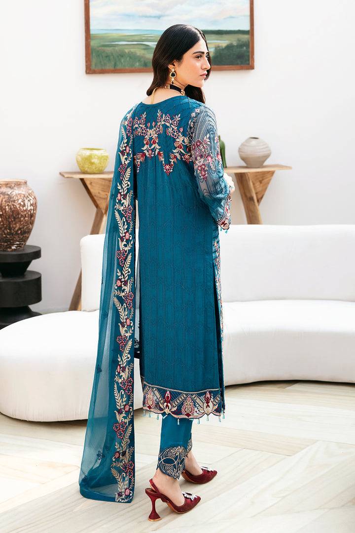 Ramsha | Chevron Chiffon Collection | A-811 - Pakistani Designer Dress - by Ramsha | Type: Casuals - 100% Original at Saira Sultan