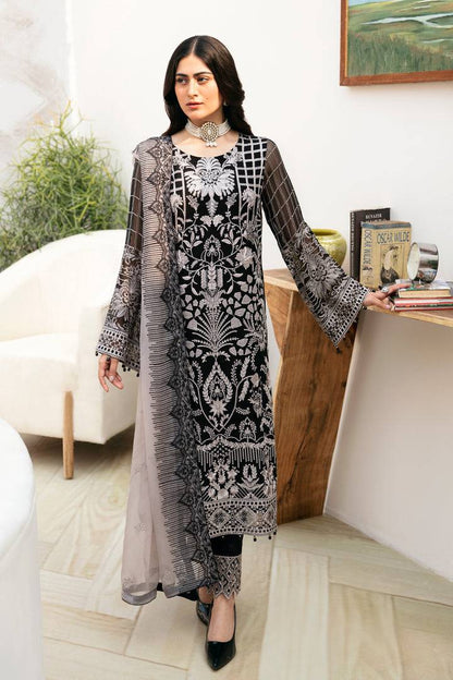 Ramsha | Chevron Chiffon Collection | A-807 - Pakistani Designer Dress - by Ramsha | Type: Casuals - 100% Original at Saira Sultan