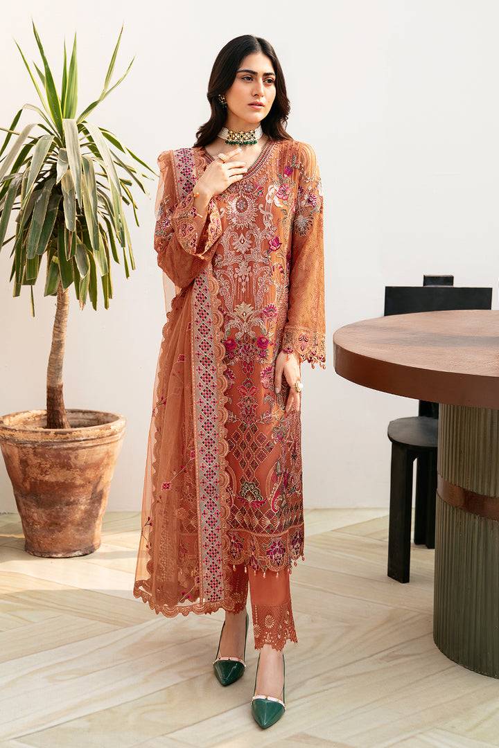 Ramsha | Chevron Chiffon Collection | A-810 - Pakistani Designer Dress - by Ramsha | Type: Casuals - 100% Original at Saira Sultan