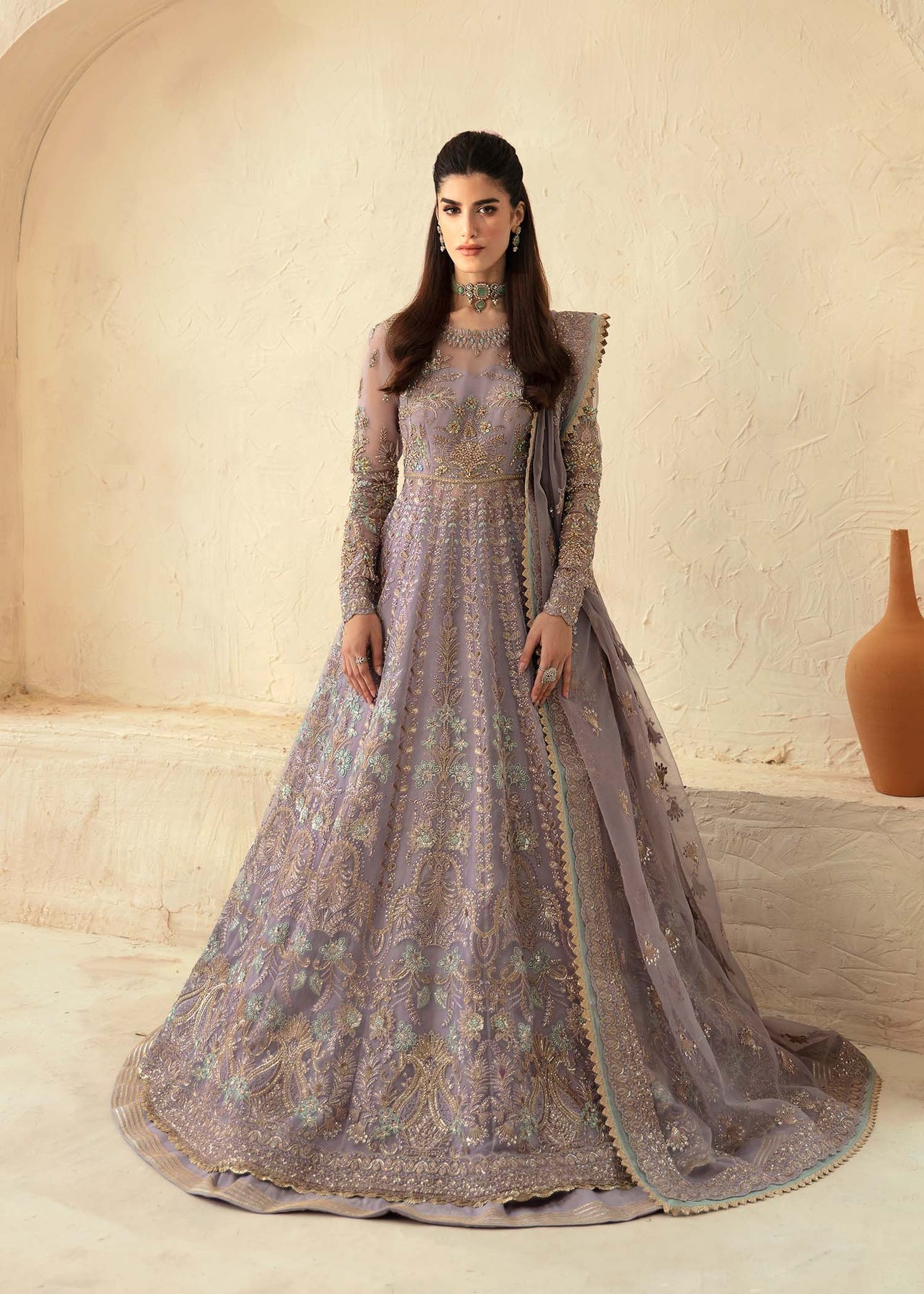 Akbar Aslam | Deewani Wedding Formals | Lilia - Pakistani Designer Dress - by Akbar Aslam - Type : Ladies Clothes - 100% Original at Saira Sultan