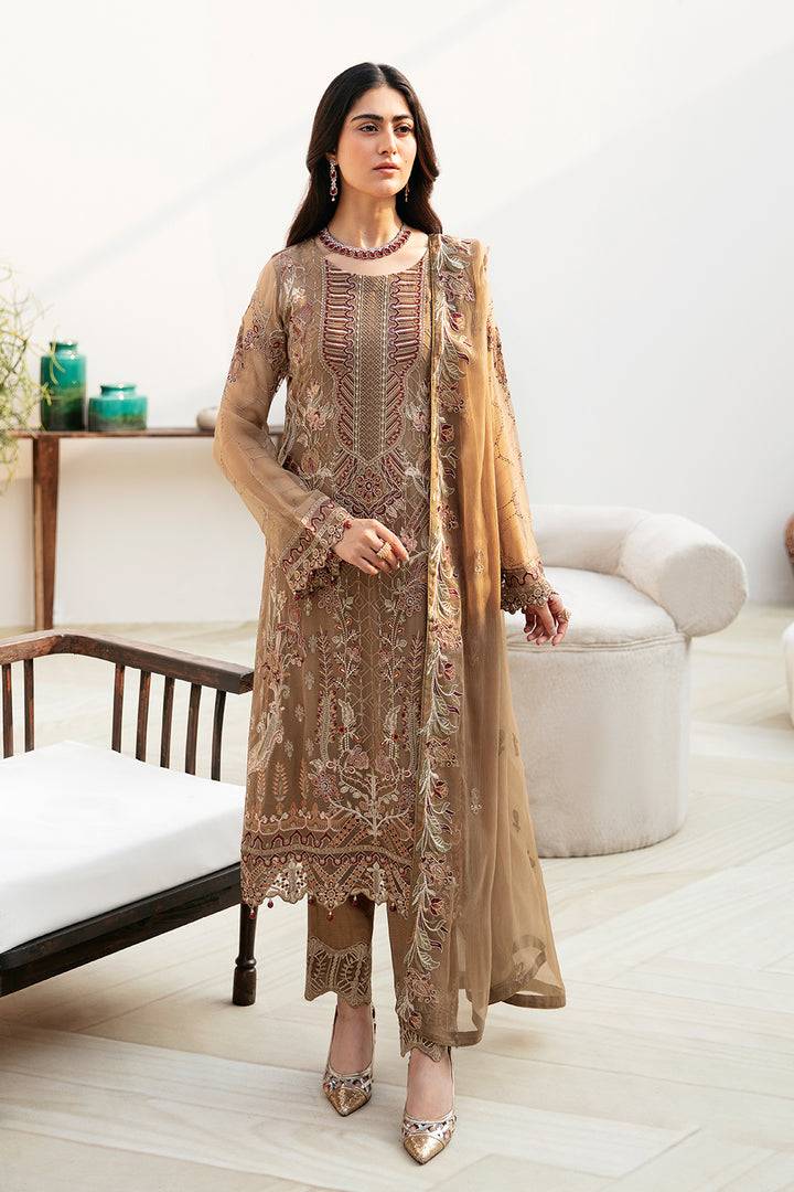 Ramsha | Chevron Chiffon Collection | A-812 - Pakistani Designer Dress - by Ramsha | Type: Casuals - 100% Original at Saira Sultan