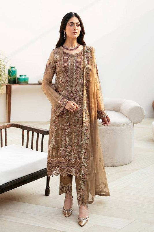 Ramsha | Chevron Chiffon Collection | A-812 - Pakistani Designer Dress - by Ramsha | Type: Casuals - 100% Original at Saira Sultan