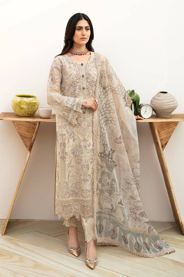 Ramsha | Chevron Chiffon Collection | A-802 - Pakistani Designer Dress - by Ramsha | Type: Casuals - 100% Original at Saira Sultan