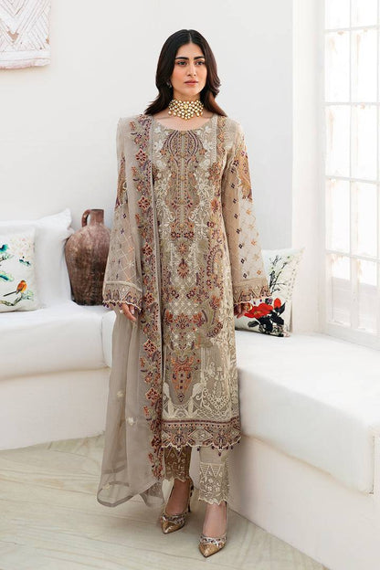 Ramsha | Chevron Chiffon Collection | A-806 - Pakistani Designer Dress - by Ramsha | Type: Casuals - 100% Original at Saira Sultan