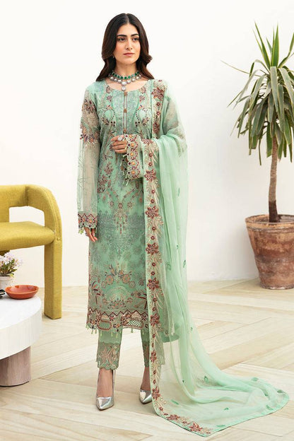 Ramsha | Chevron Chiffon Collection | A-804 - Pakistani Designer Dress - by Ramsha | Type: Casuals - 100% Original at Saira Sultan