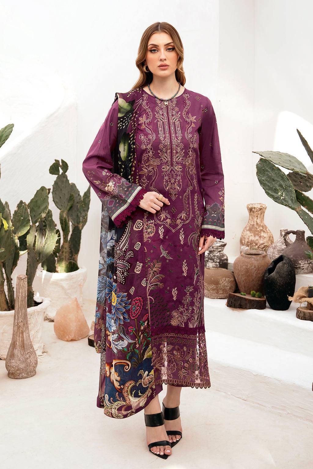Ramsha | Ghazal Lawn 24 | G-205 - Pakistani Designer Dress - by Ramsha | Type: Luxury - 100% Original at Saira Sultan