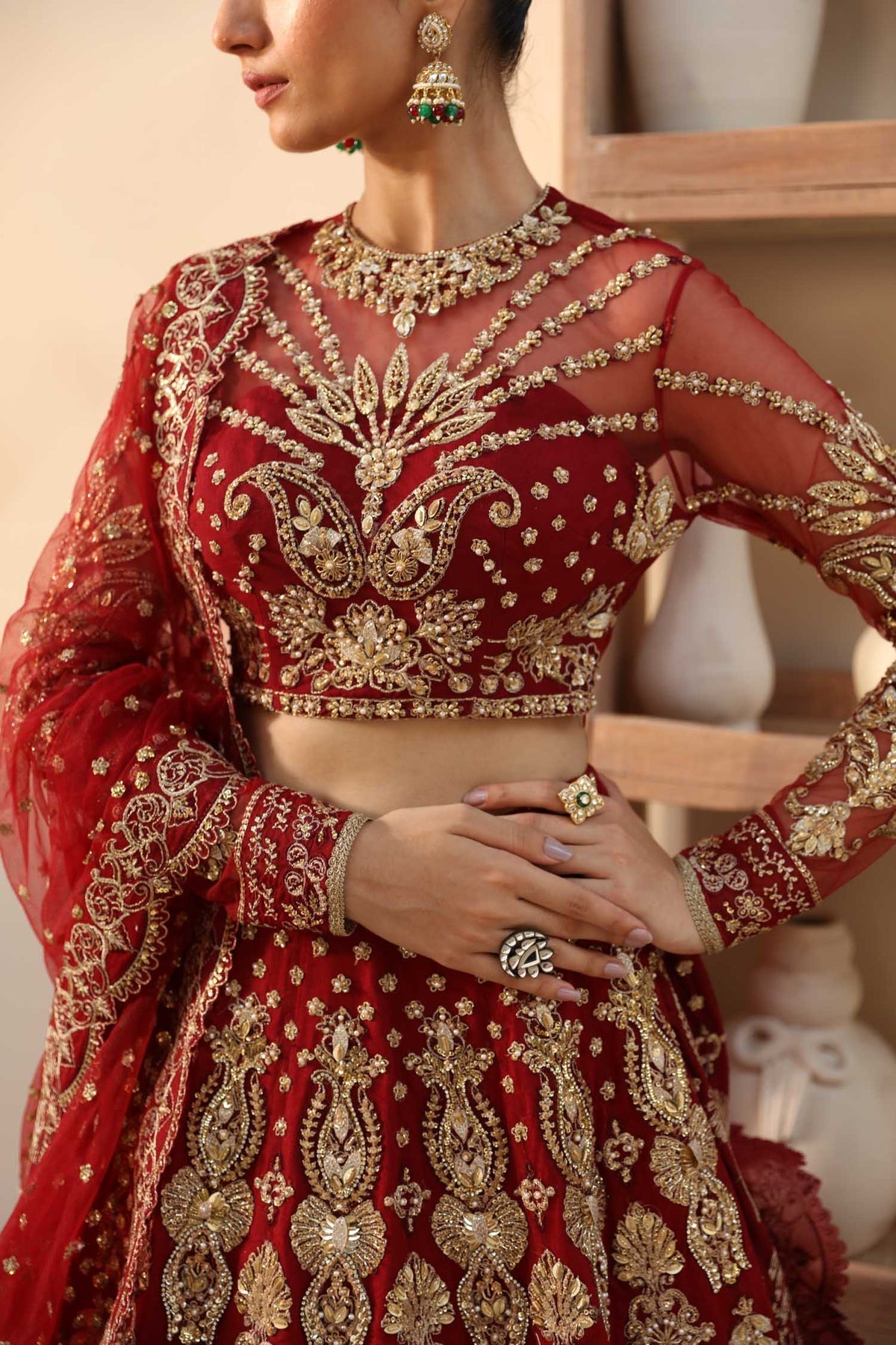 Akbar Aslam | Deewani Wedding Formals | Embyrlen - Pakistani Designer Dress - by Akbar Aslam - Type : Ladies Clothes - 100% Original at Saira Sultan