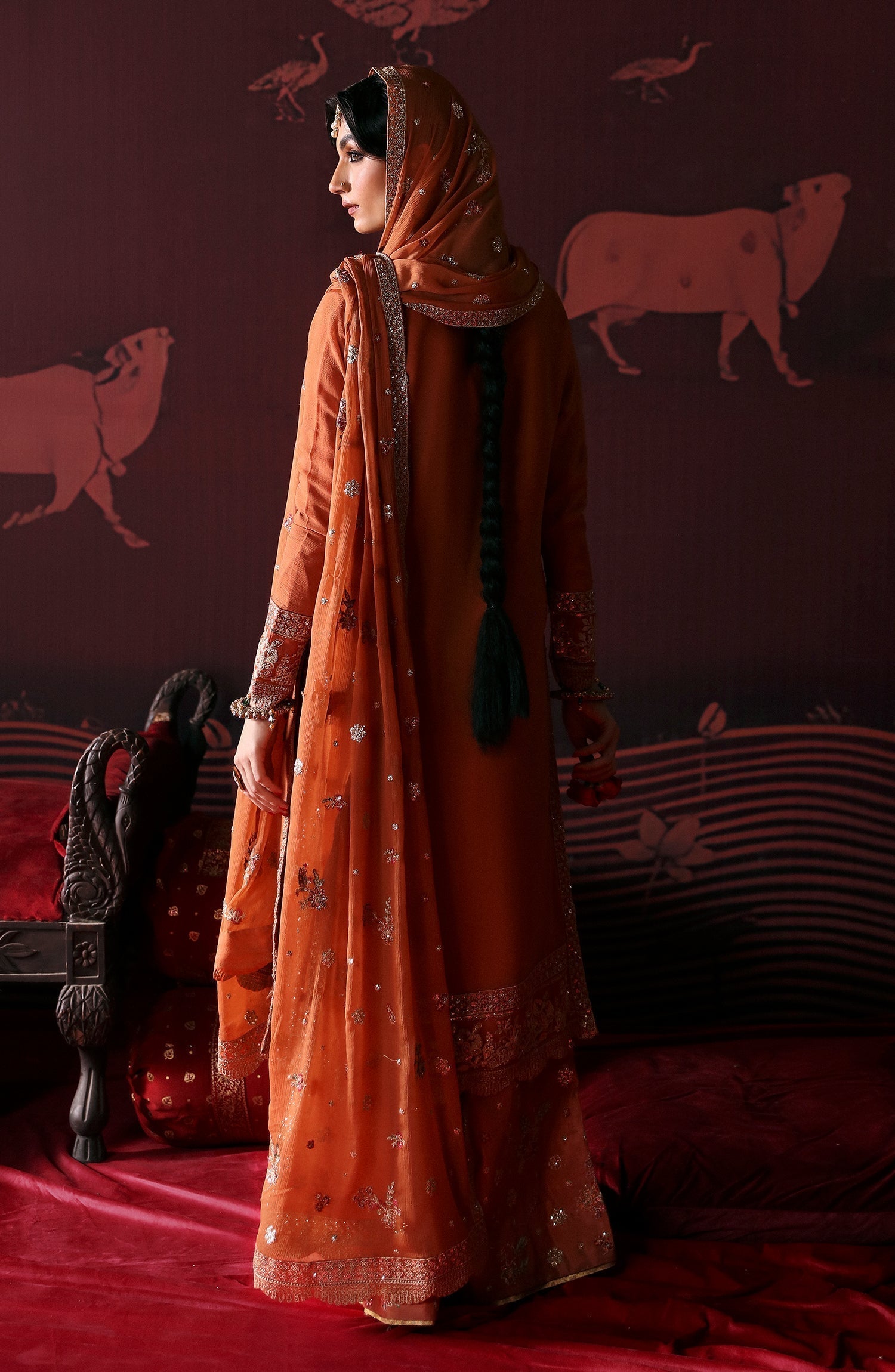 Emaan Adeel | Devdas Formals | LEELA - Pakistani Designer Dress - by Emaan Adeel | Type: Formal - 100% Original at Saira Sultan