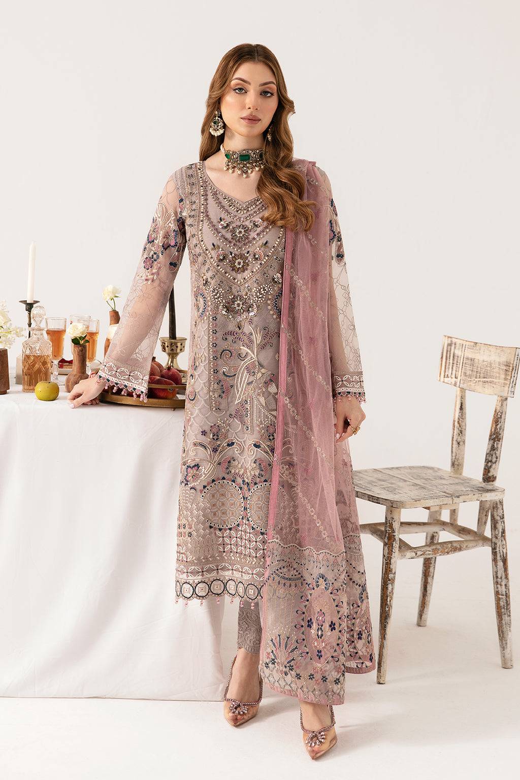 Ramsha | Minhal Organza Collection | M-1110 - Pakistani Designer Dress - by Ramsha | Type: Formal - 100% Original at Saira Sultan