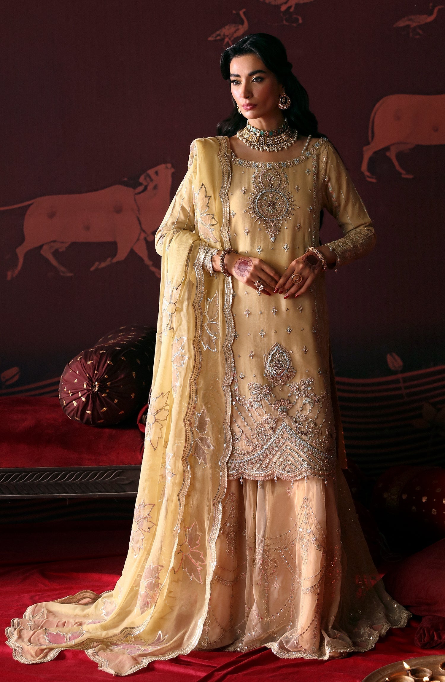 Emaan Adeel | Devdas Formals | MEERA - Pakistani Designer Dress - by Emaan Adeel | Type: Formal - 100% Original at Saira Sultan