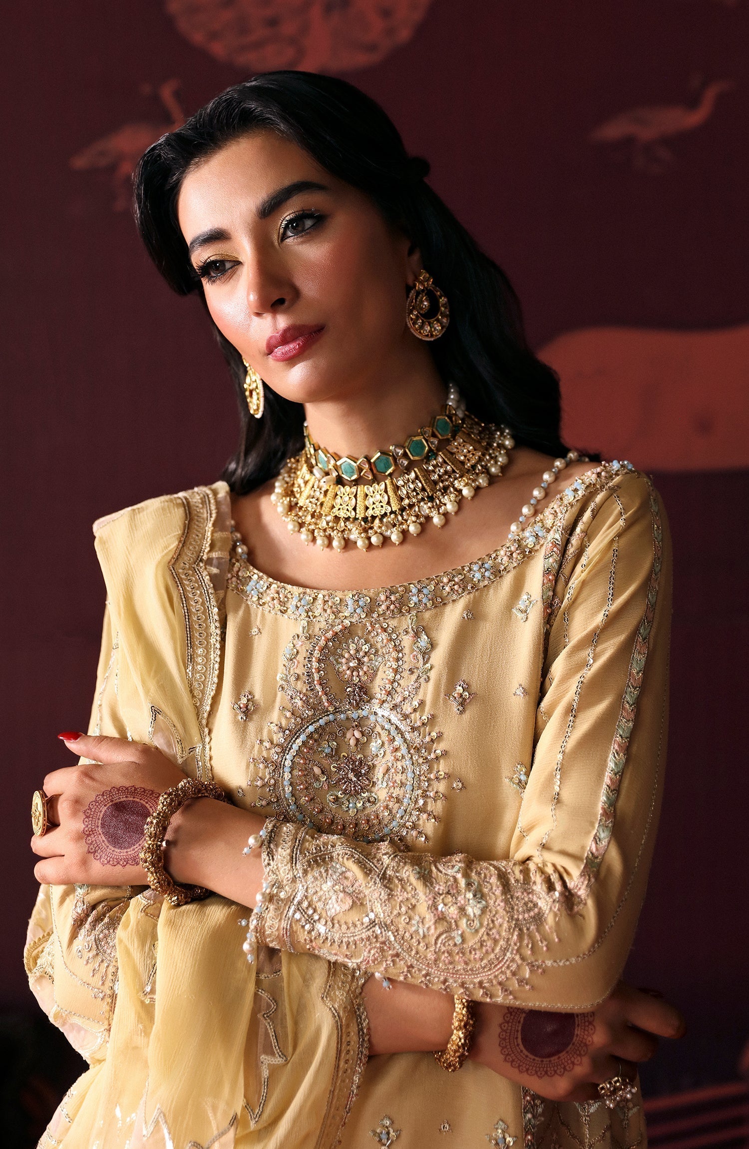 Emaan Adeel | Devdas Formals | MEERA - Pakistani Designer Dress - by Emaan Adeel | Type: Formal - 100% Original at Saira Sultan