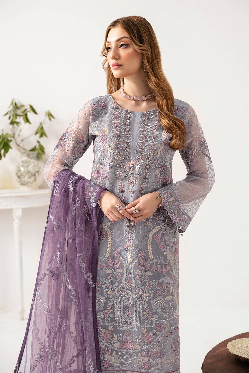 Ramsha | Minhal Organza Collection | M-1104 - Pakistani Designer Dress - by Ramsha | Type: Formal - 100% Original at Saira Sultan