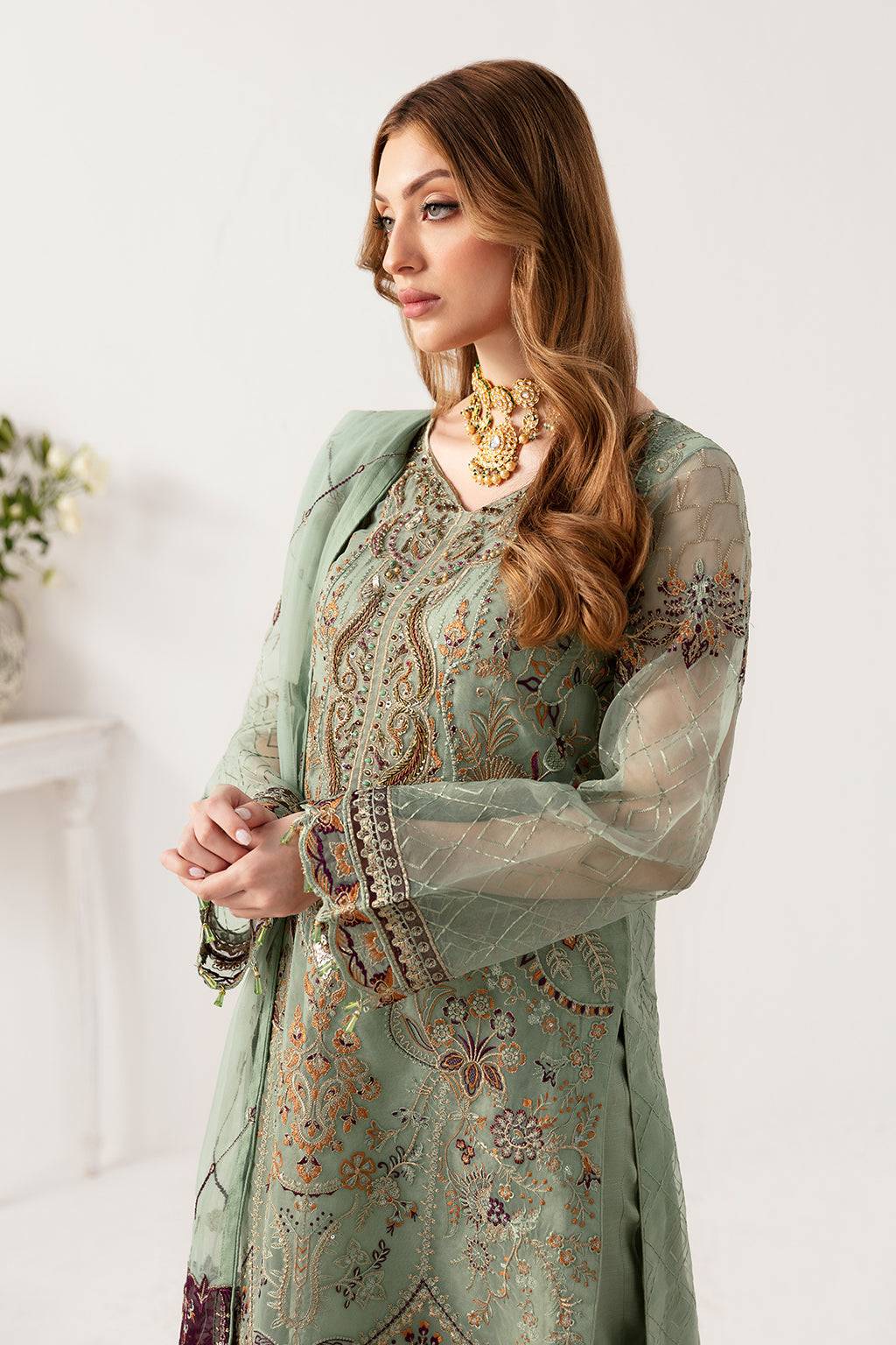Ramsha | Minhal Organza Collection | M-1108 - Pakistani Designer Dress - by Ramsha | Type: Formal - 100% Original at Saira Sultan