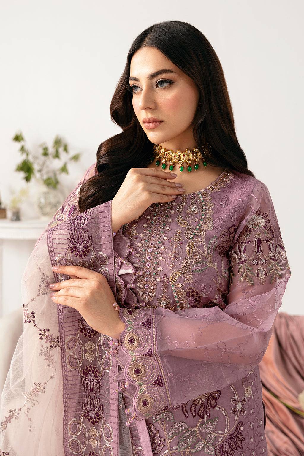 Ramsha | Minhal Organza Collection | M-1107 - Pakistani Designer Dress - by Ramsha | Type: Formal - 100% Original at Saira Sultan