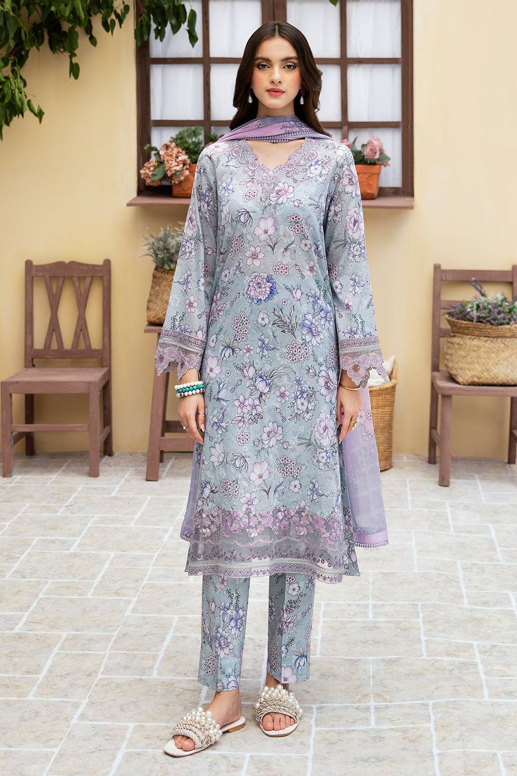 Ramsha | Rangrez Lawn Collection | N-508 - Pakistani Designer Dress - by Ramsha | Type: Luxury - 100% Original at Saira Sultan