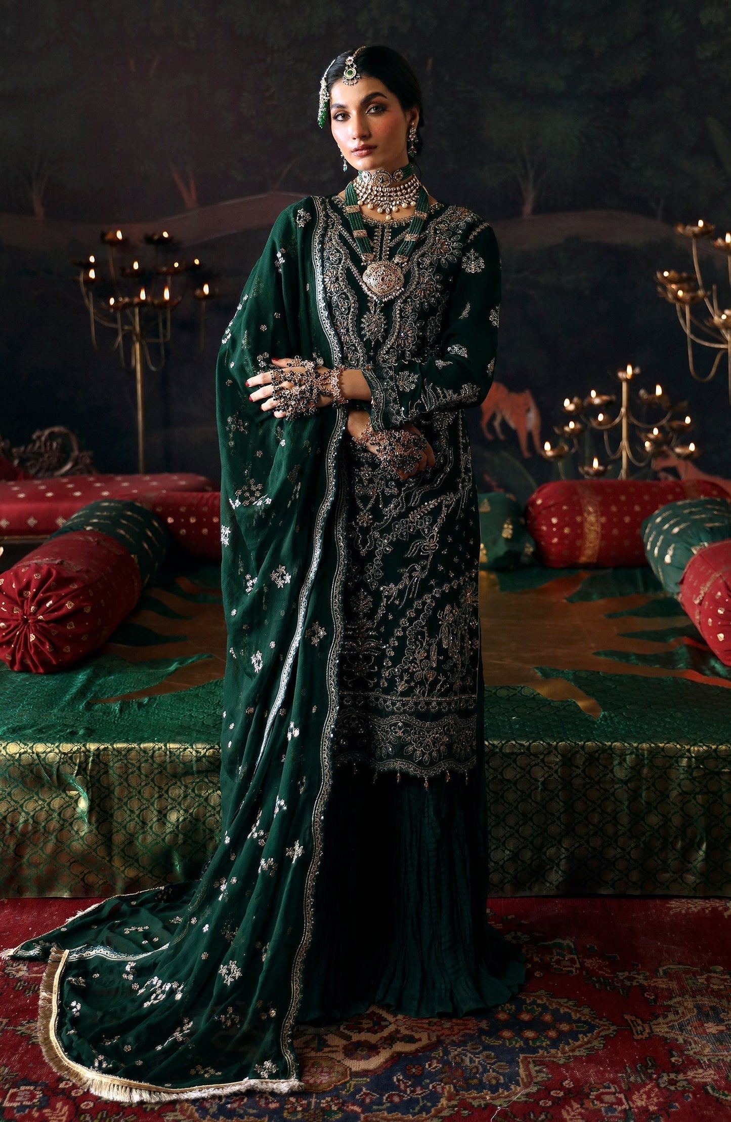 Emaan Adeel | Devdas Formals | BAIGAM BANO - Pakistani Designer Dress - by Emaan Adeel | Type: Formal - 100% Original at Saira Sultan