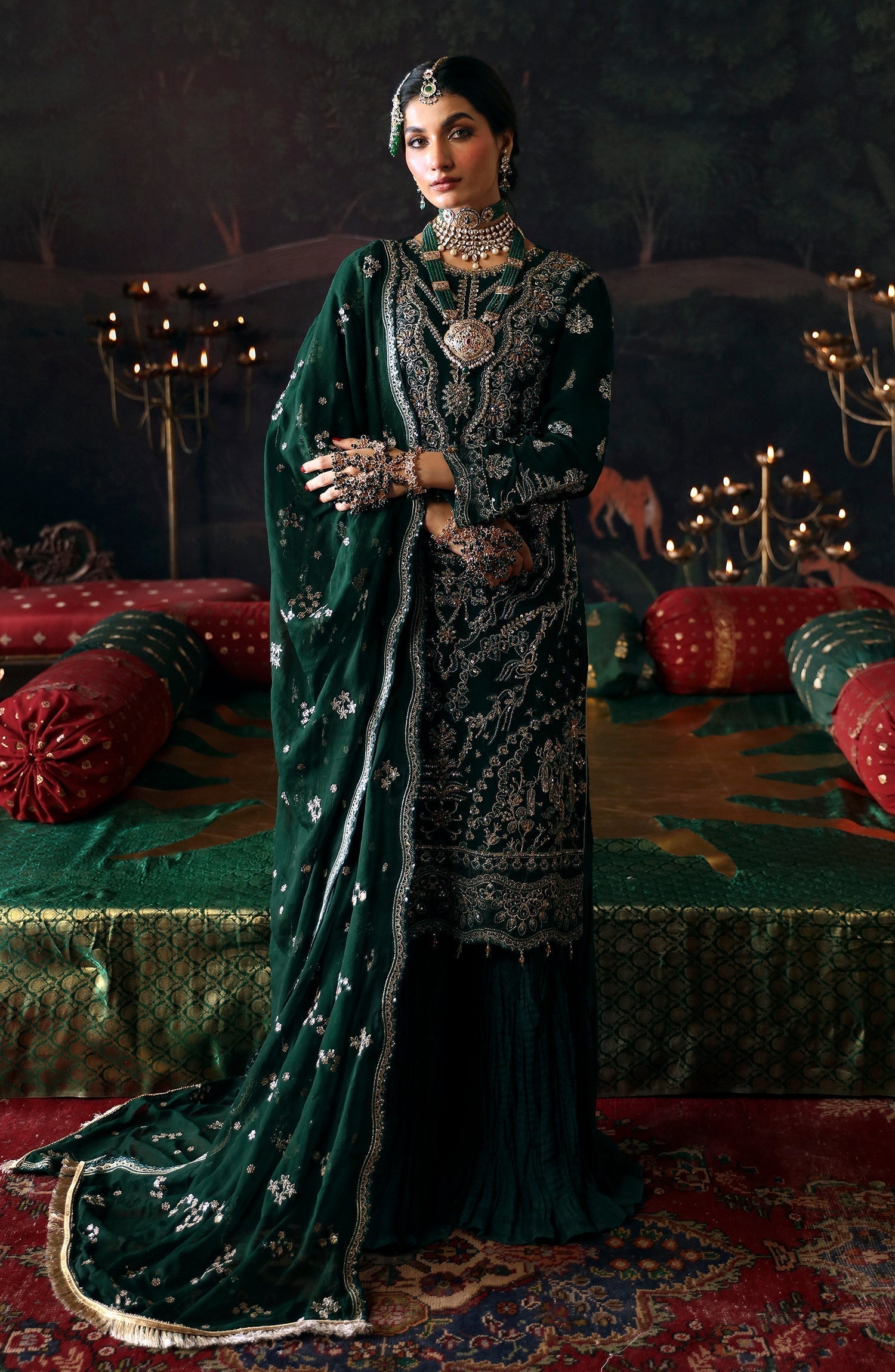 Emaan Adeel | Devdas Formals | BAIGAM BANO - Pakistani Designer Dress - by Emaan Adeel | Type: Formal - 100% Original at Saira Sultan