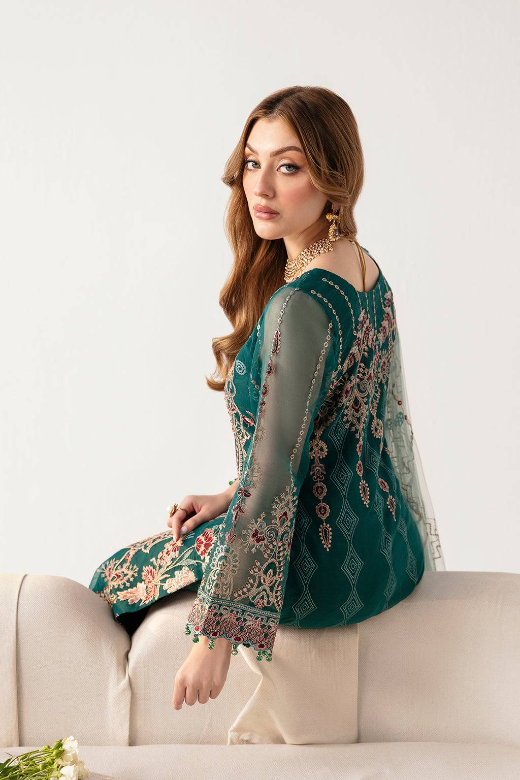 Ramsha | Minhal Organza Collection | M-1101 - Pakistani Designer Dress - by Ramsha | Type: Formal - 100% Original at Saira Sultan