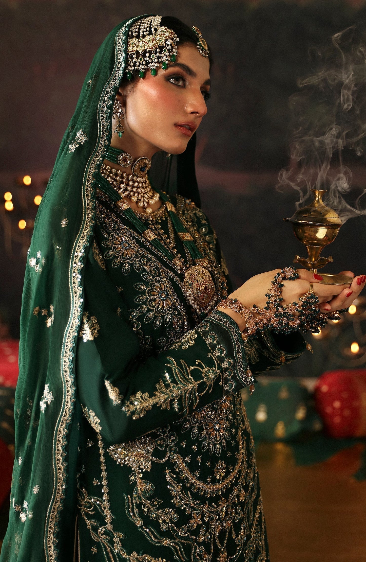 Emaan Adeel | Devdas Formals | BAIGAM BANO - Pakistani Designer Dress - by Emaan Adeel | Type: Formal - 100% Original at Saira Sultan