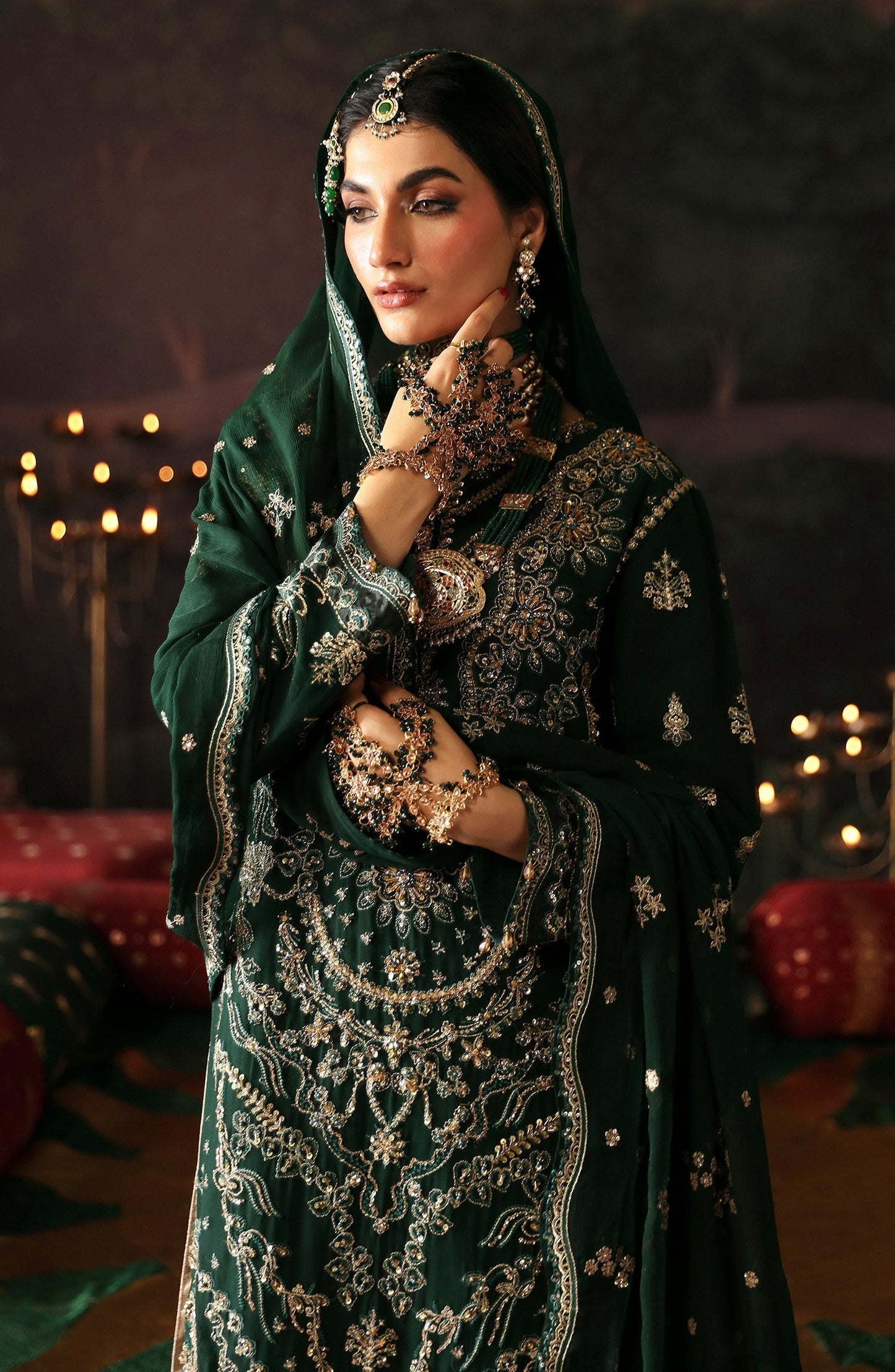 Emaan Adeel | Devdas Formals | BAIGAM BANO - Pakistani Designer Dress - by Emaan Adeel | Type: Formal - 100% Original at Saira Sultan