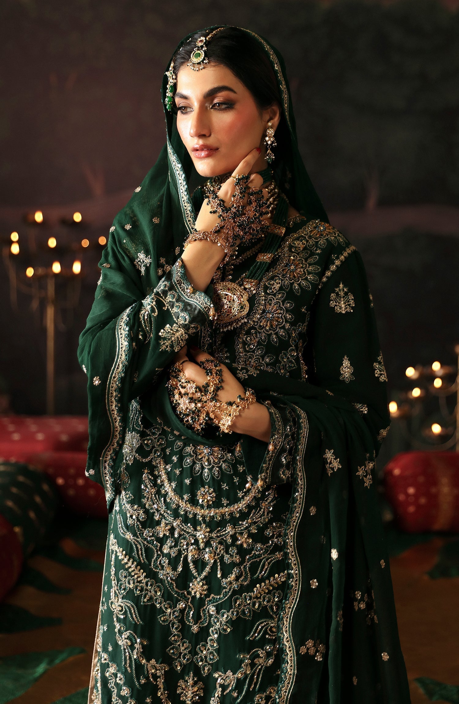 Emaan Adeel | Devdas Formals | BAIGAM BANO - Pakistani Designer Dress - by Emaan Adeel | Type: Formal - 100% Original at Saira Sultan