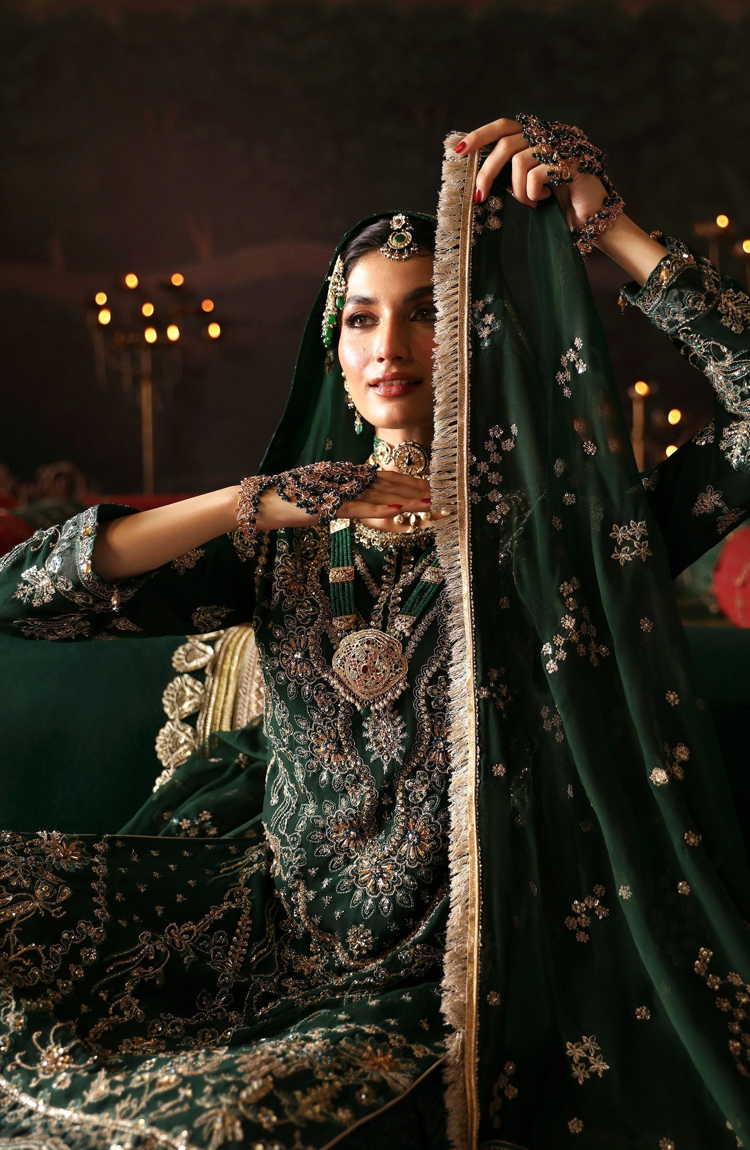 Emaan Adeel | Devdas Formals | BAIGAM BANO - Pakistani Designer Dress - by Emaan Adeel | Type: Formal - 100% Original at Saira Sultan
