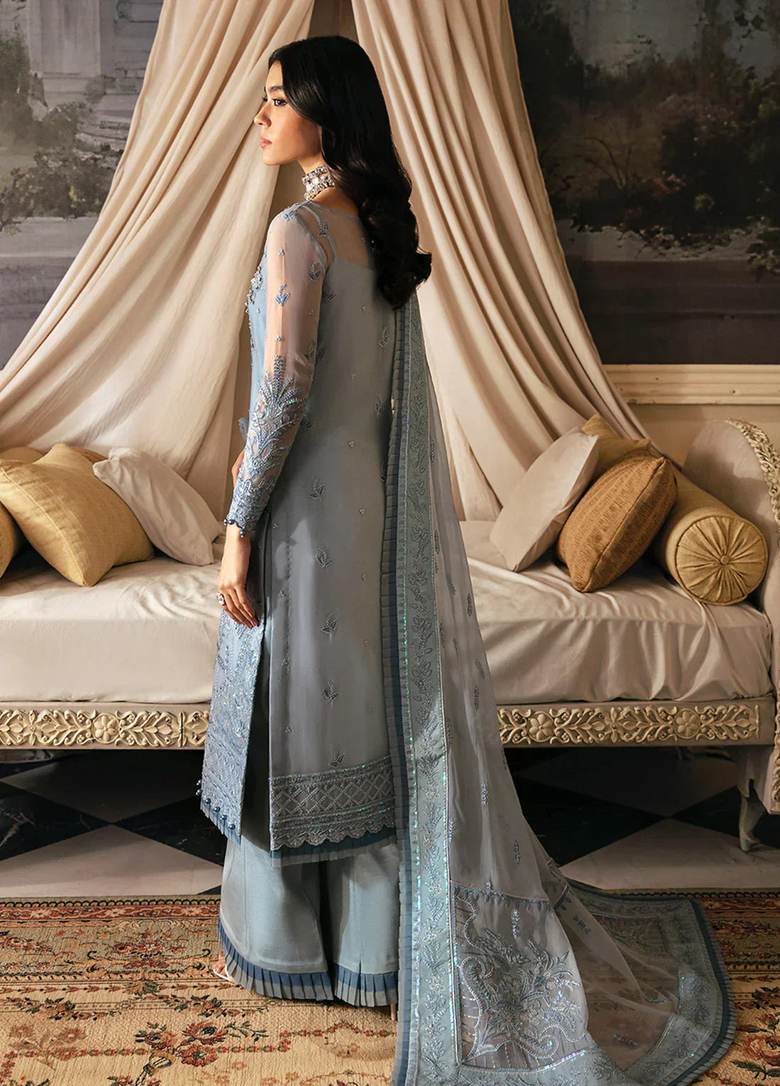 Gulaal | Embroidered Chiffon 23 | Zuria - Pakistani Designer Dress - by Gulaal | Type: Formal - 100% Original at Saira Sultan