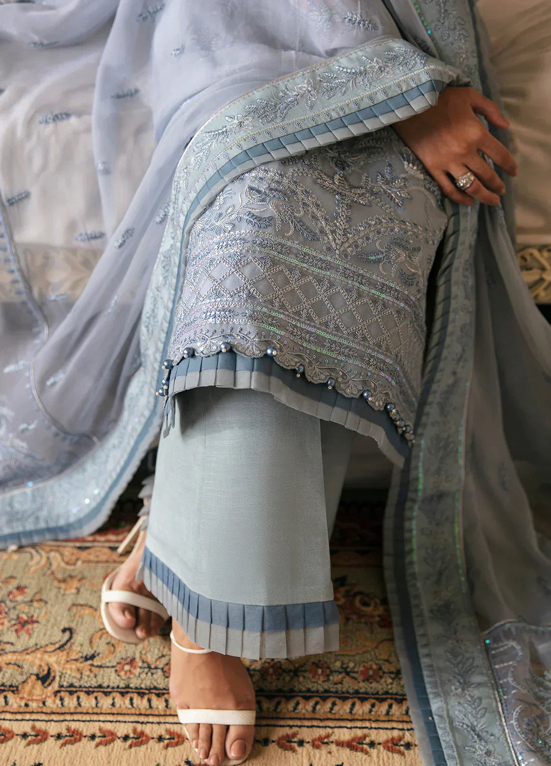 Gulaal | Embroidered Chiffon 23 | Zuria - Pakistani Designer Dress - by Gulaal | Type: Formal - 100% Original at Saira Sultan