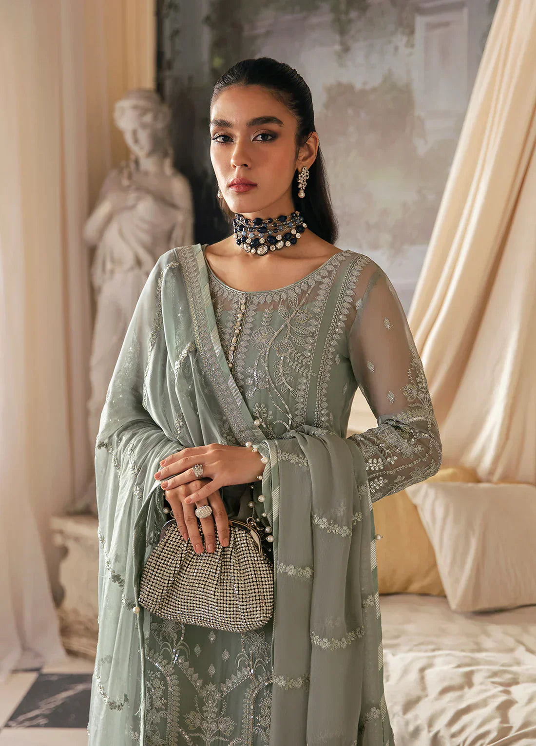 Gulaal | Embroidered Chiffon 23 | Amayah - Pakistani Designer Dress - by Gulaal | Type: Formal - 100% Original at Saira Sultan