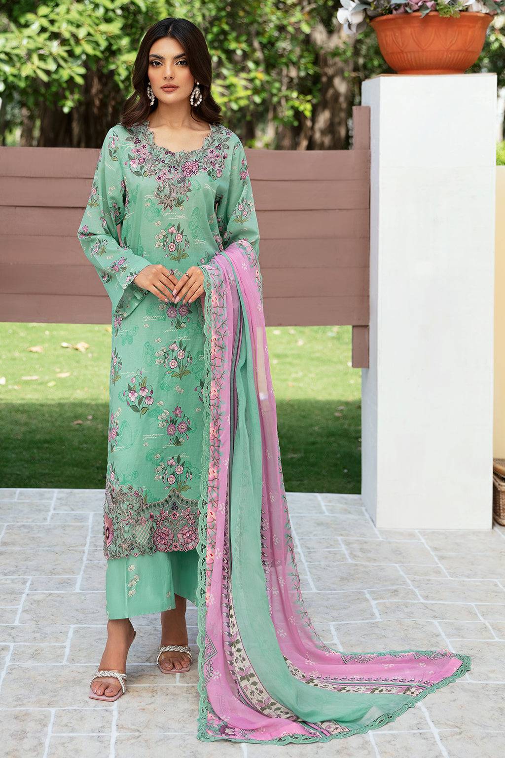 Ramsha | Rangrez Lawn Collection | N-510 - Pakistani Designer Dress - by Ramsha | Type: Luxury - 100% Original at Saira Sultan