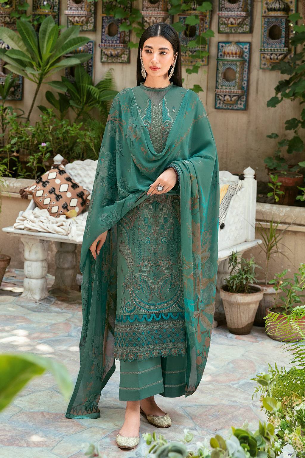 Ramsha | Luxury Lawn 24 | L-804 - Pakistani Designer Dress - by Ramsha | Type: Casuals - 100% Original at Saira Sultan