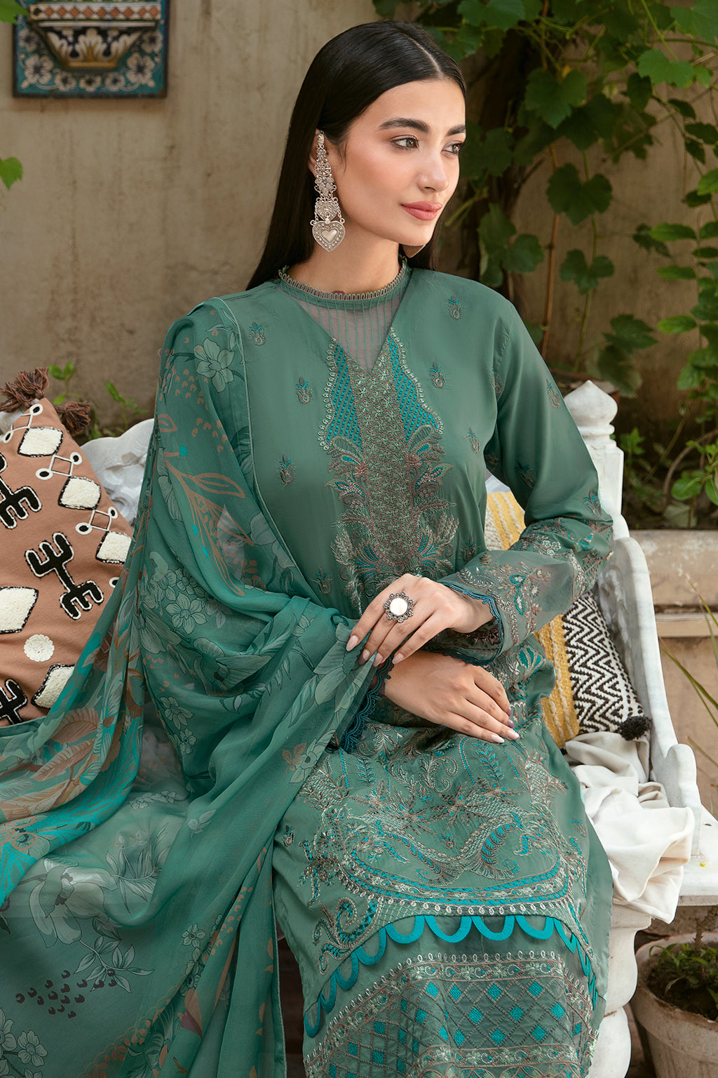 Ramsha | Luxury Lawn 24 | L-804 - Pakistani Designer Dress - by Ramsha | Type: Casuals - 100% Original at Saira Sultan