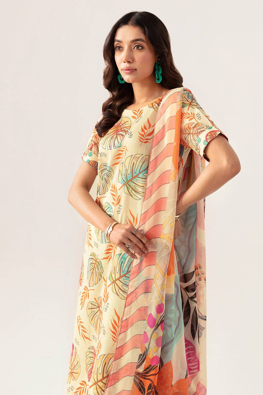 Ramsha | Pinted Lawn | RP-107 - Pakistani Designer Dress - by Ramsha | Type: Casuals - 100% Original at Saira Sultan