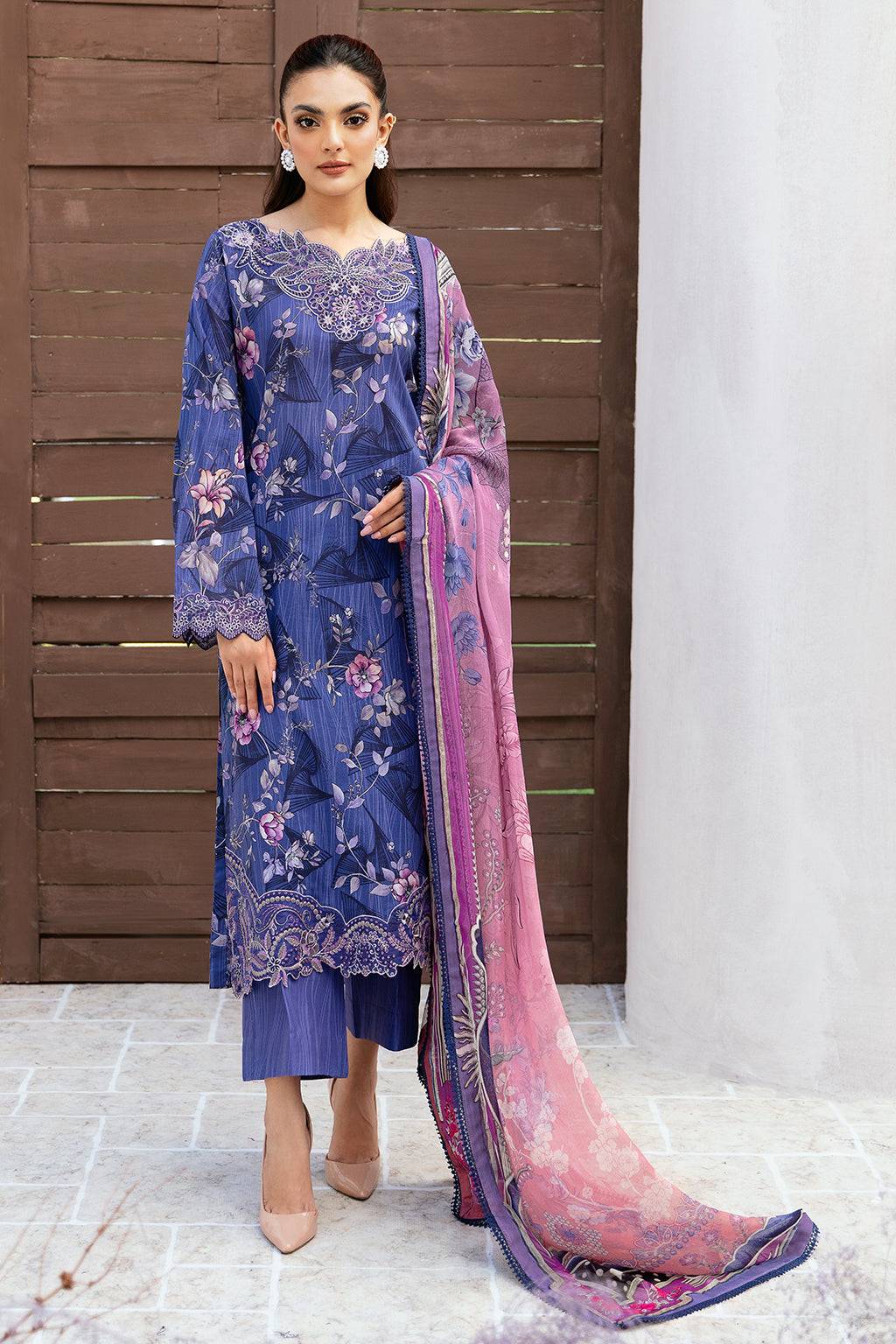 Ramsha | Rangrez Lawn Collection | N-509 - Pakistani Designer Dress - by Ramsha | Type: Luxury - 100% Original at Saira Sultan