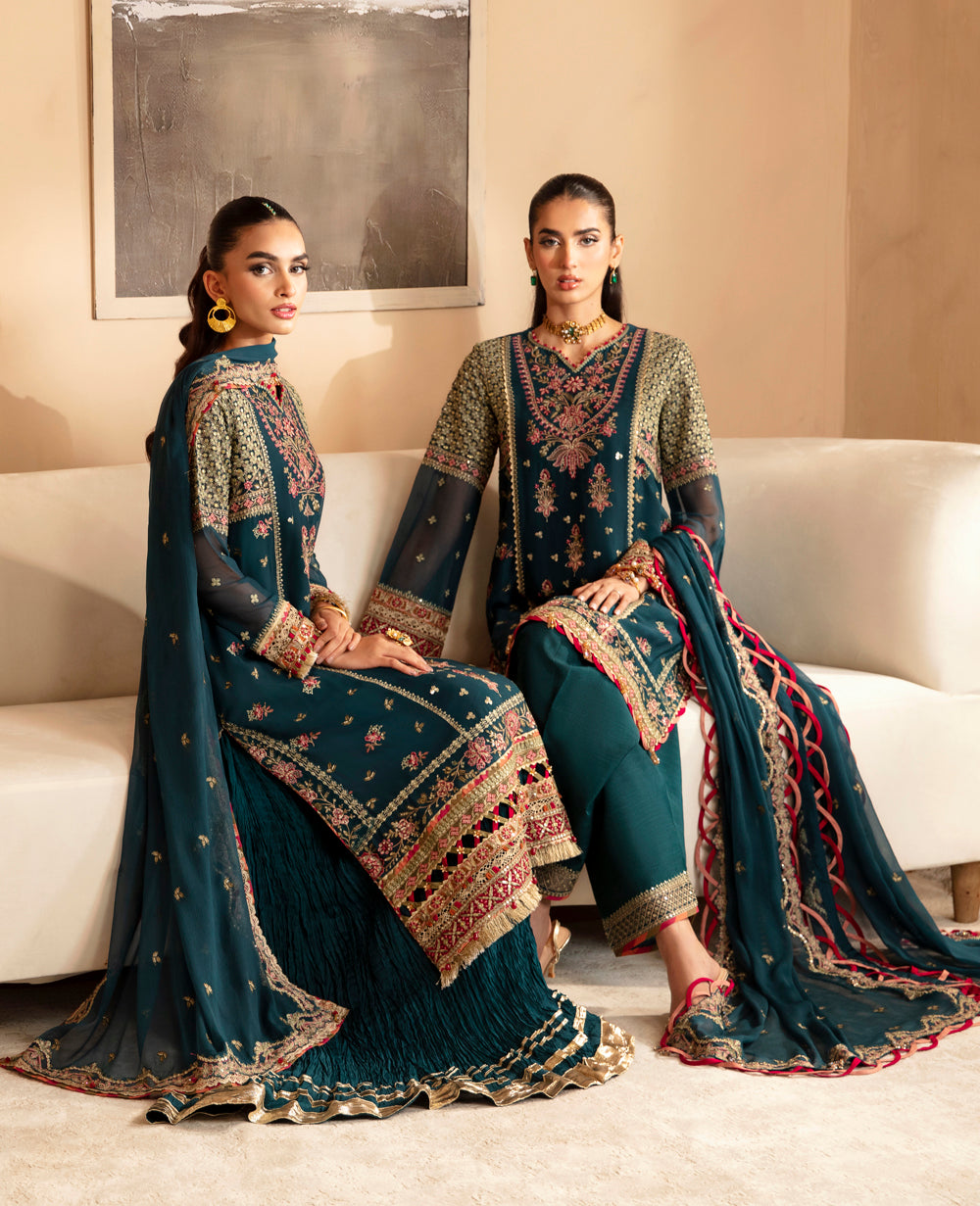 Xenia Formals | Raahi Luxury Formals | NEHMAT - Pakistani Designer Dress - by Xenia Formals | Type: Formal - 100% Original at Saira Sultan