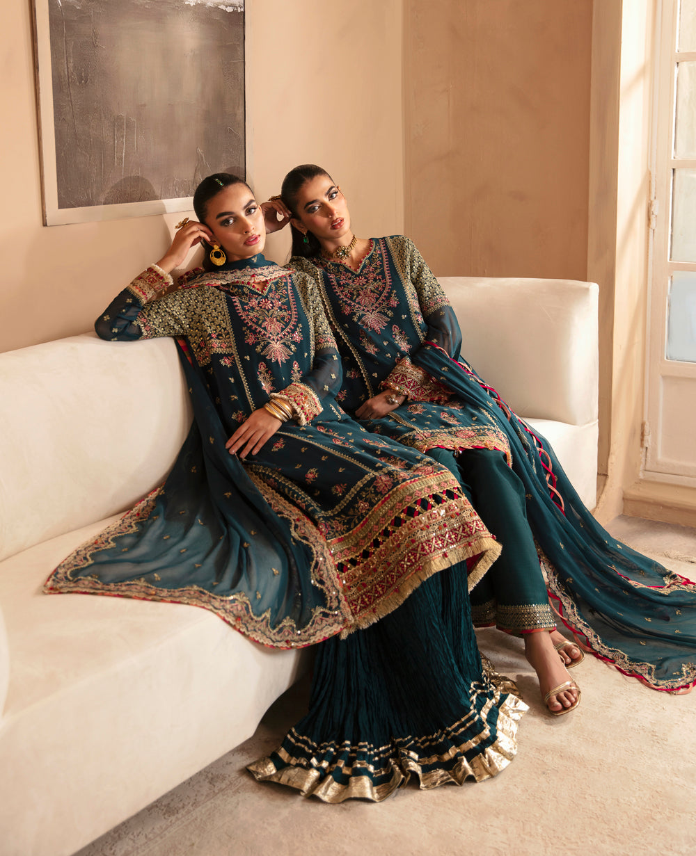 Xenia Formals | Raahi Luxury Formals | NEHMAT - Pakistani Designer Dress - by Xenia Formals | Type: Formal - 100% Original at Saira Sultan