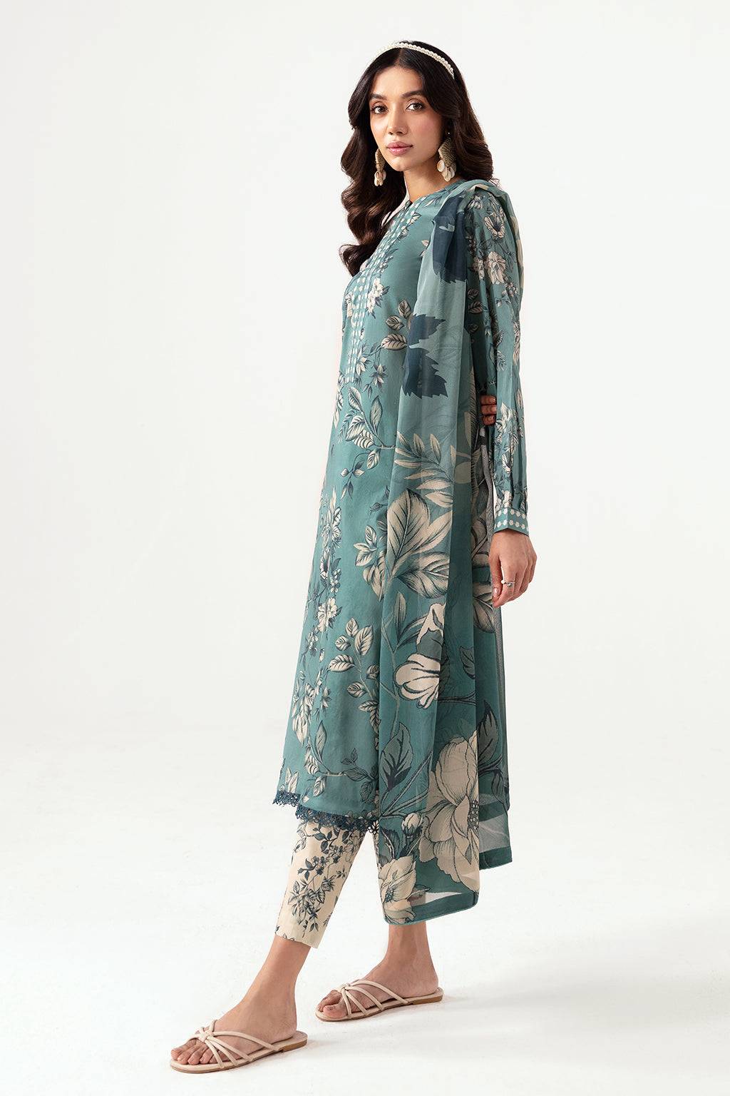Ramsha | Pinted Lawn | RP-104 - Pakistani Designer Dress - by Ramsha | Type: Casuals - 100% Original at Saira Sultan